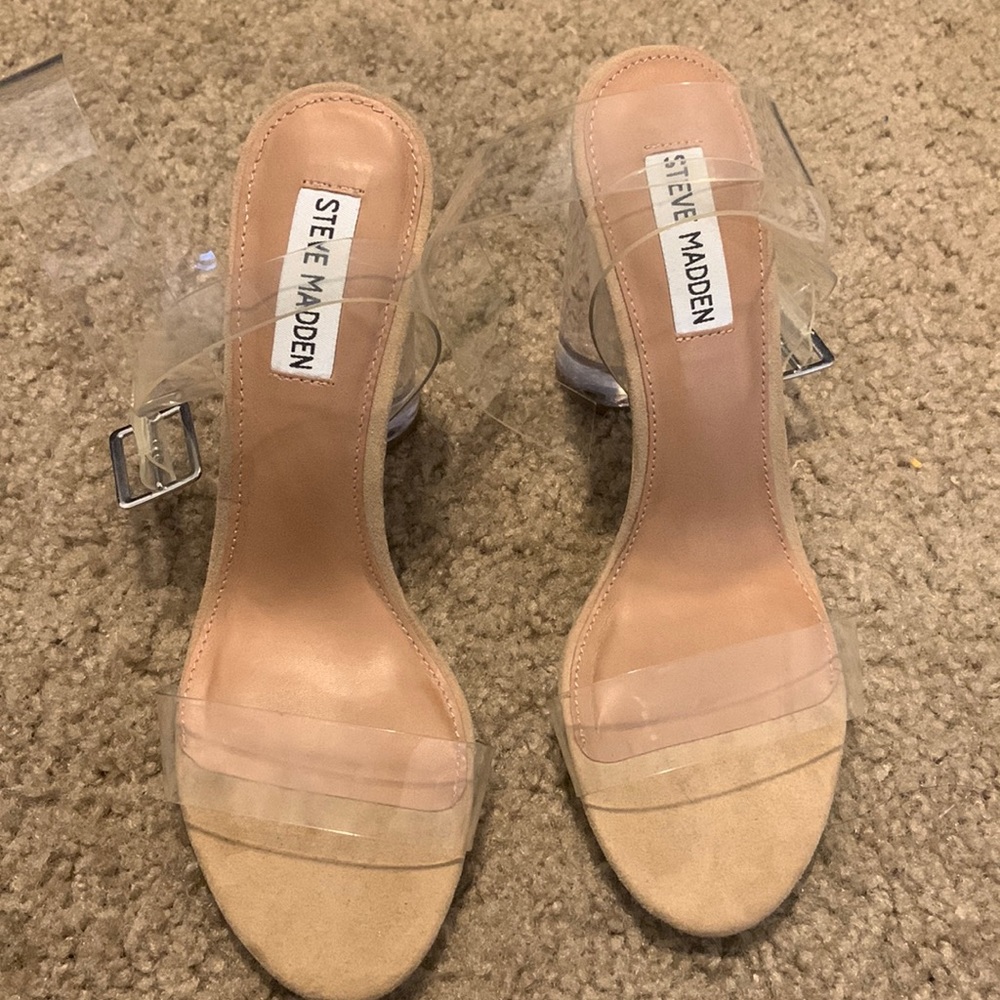 Steve Madden Clear Heels